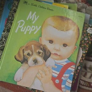 Vintage Little Golden Book My Puppy Patsy Scarry